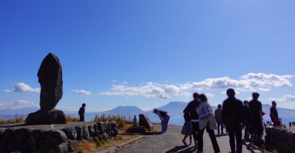 阿蘇大観峰の展望所